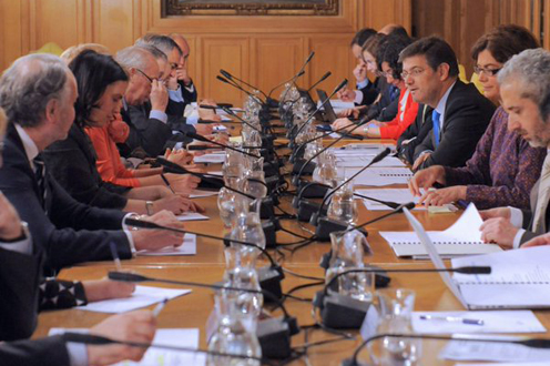 El ministro de Justicia, Rafael Catalá, preside la quinta reunión de la Comisión Justicia Digital (Foto: Ministerio de Justicia)