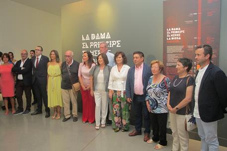 19/08/2018. Carmen Calvo visita el Museo Íbero de Jaén. Carmen Calvo durante su visita al Museo Íbero de Jaén.