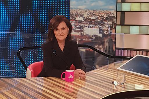 Entrevista a Carmen Calvo en Antena 3