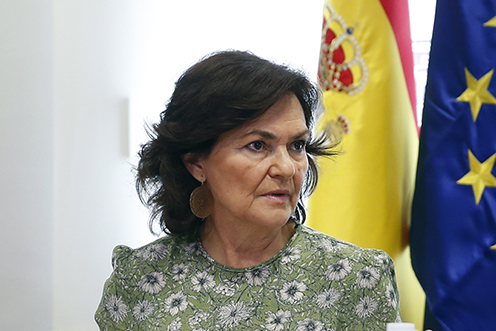 La vicepresidenta del Gobierno y ministra de la Presidencia, Relaciones con las Cortes e Igualdad, Carmen Calvo (Foto: Archivo)