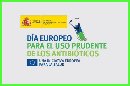 18/11/2016. Logo de Día Europeo para el uso prudente de los antibióticos.