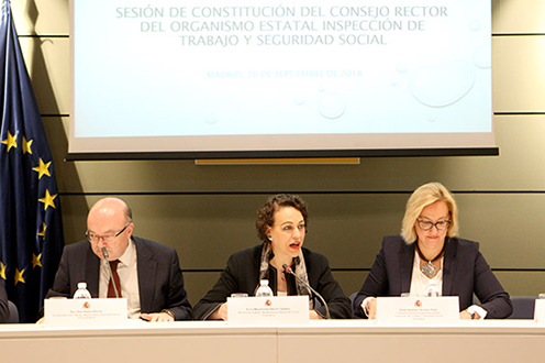Magdalena Valerio preside la constitución del Consejo Rector del Organismo Estatal Inspección de Trabajo y Seguridad Social