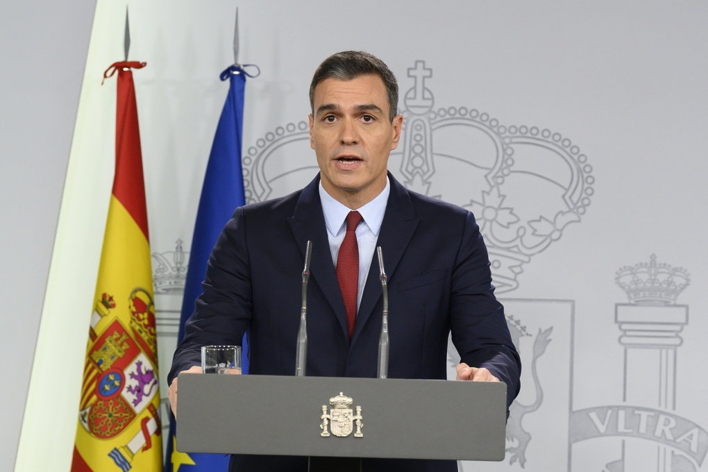 24/10/2019. Pedro Sánchez realiza una declaración institucional tras la exhumación de los restos de Francisco Franco