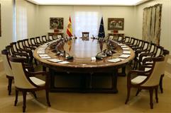Sala donde se reúne el Consejo de Ministros