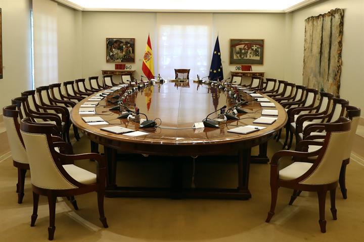 6/06/2022. Sala de la reunión del Consejo de Ministros. Sala de la reunión del Consejo de Ministros.
