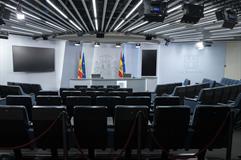 Sala donde se celebra la rueda de prensa posterior al Consejo de Ministros