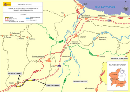 Mapa Tramo Abadín-Careira
