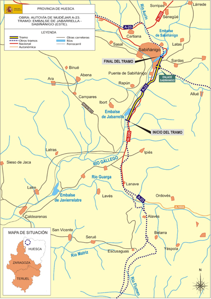 Mapa Autovía de Mudéjar
