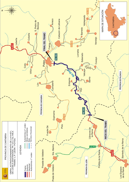 Mapa León-Potes Mapa León-Potes