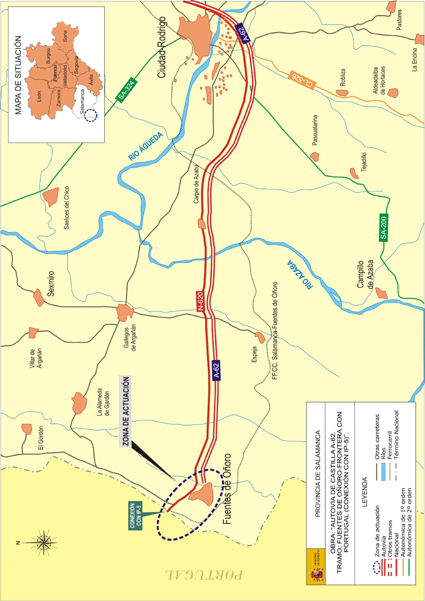 Mapa Tramo Fuentes de Oñoro