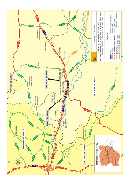 Mapa Tramo El Burgo de Osma