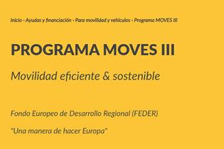Cartela: Programa MOVES III Movilidad eficiente y sostenible