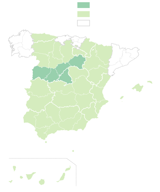 Mapa de fases de desescalada