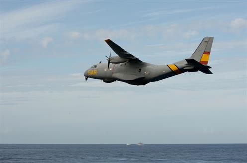 Avión C-235 SAR participando en el ejercicio anual de seguridad marítima Seaborder 2013