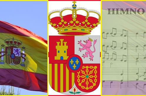 BANDERA ESPAÑOLA con Corona