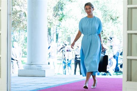 13/07/2021. La vicepresidenta segunda del Gobierno y ministra de Trabajo y Economía Social, Yolanda Díaz, entra en el edificio donde se celebra el ...