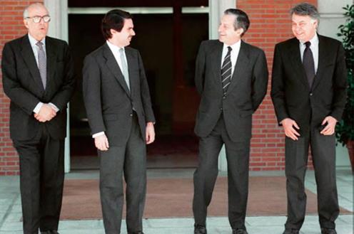 21. Los cuatro primeros presidentes del Gobierno de la democracia española.jpg