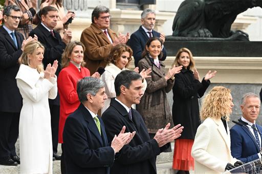 El presidente en los actos del día de la Constitución
