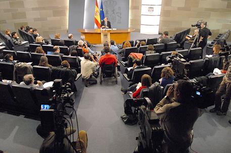 21/01/2011. Consejo de Ministros: vicepresidente Alfredo Pérez Rubalcaba. El vicepresidente primero, ministro del Interior y portavoz del Go...