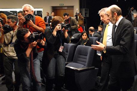 21/01/2011. Consejo de Ministros: vicepresidente Alfredo Pérez Rubalcaba. El vicepresidente primero, ministro del Interior y portavoz del Go...