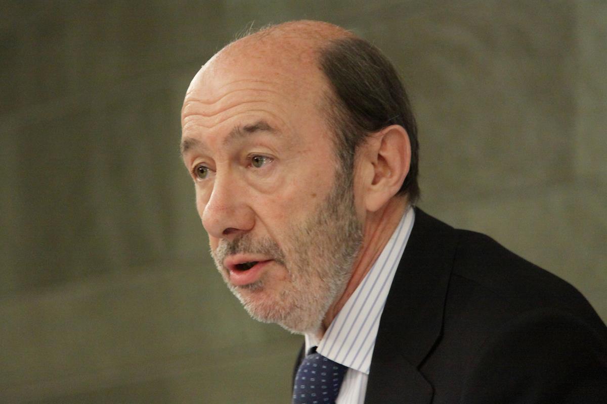 8/04/2011. Consejo de Ministros: vicepresidente Alfredo Pérez Rubalcaba. El vicepresidente primero, ministro del Interior y portavoz del Gob...