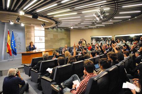 23/12/2011. Consejo de Ministros: Vicepresidenta Soraya Sáenz de Santamaría. La Vicepresidenta del Gobierno, ministra de la Presidencia y po...