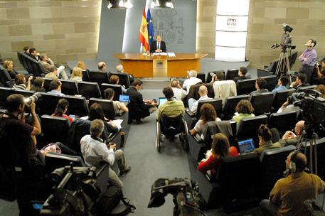 8/04/2011. Consejo de Ministros: vicepresidente Alfredo Pérez Rubalcaba. El vicepresidente primero, ministro del Interior y portavoz del Gob...