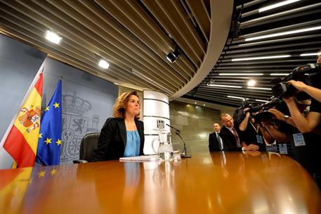 8/06/2012. Consejo de Ministros: Soraya Sáenz de Santamaría. La vicepresidenta del Gobierno, ministra de la Presidencia y Portavoz, Soraya S...