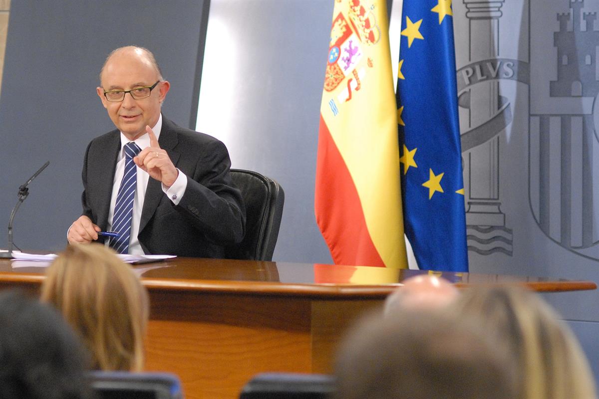 1/06/2012. Consejo de Ministros. Cristóbal Montoro. El ministro de Hacienda y Administraciones Püblicas, Cristóbal Montoro, durante la rueda...