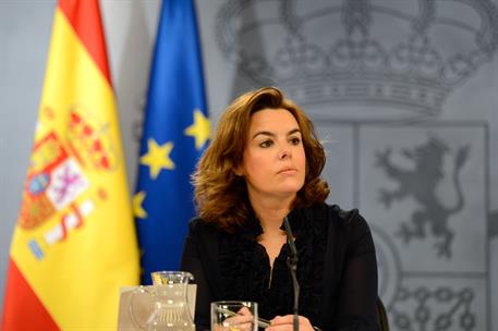 18/05/2012. Consejo de Ministros: Soraya Sáenz de Santamaría. La vicepresidenta del Gobierno, ministra de la Presidencia y Portavoz, Soraya ...