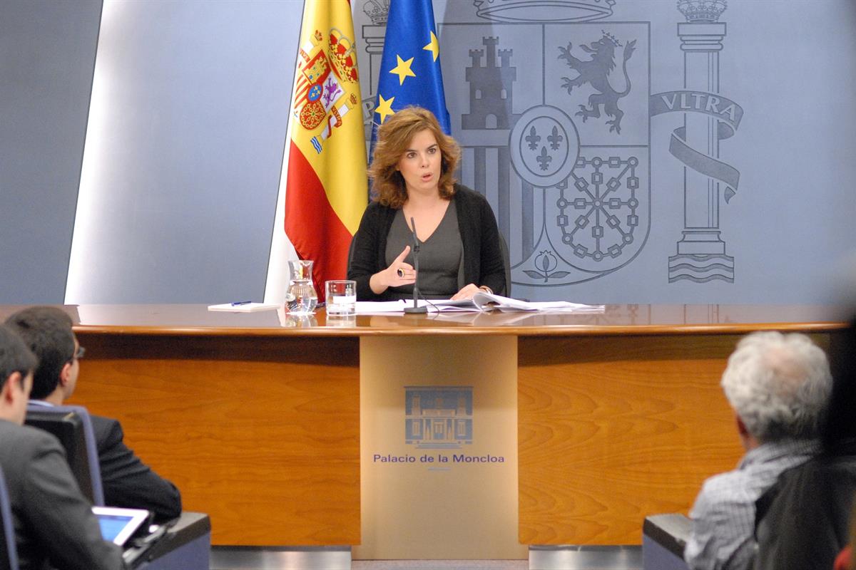 23/03/2012. Consejo de Ministros: Soraya Sáenz de Santamaría. La vicepresidenta del Gobierno, ministra de la Presidencia y Portavoz, Soraya ...