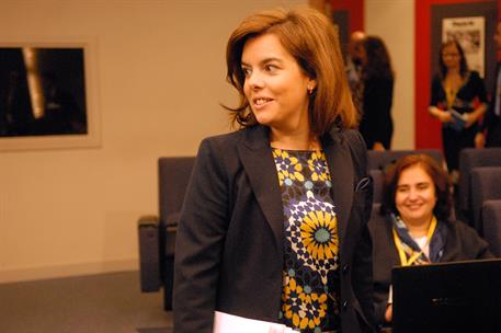 23/11/2012. Consejo de Ministros: Soraya Sáenz de Santamaría. La vicepresidenta, ministra de la Presidencia y Portavoz, Soraya Sáenz de Sant...