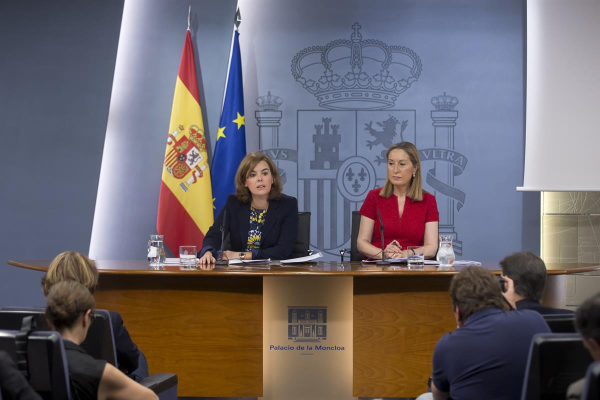 13/06/2014. Consejo de Ministros: Sáenz de Santamaría y Pastor. Soraya Sáenz de Santamaría, vicepresidenta del Gobierno, ministra de la Pres...