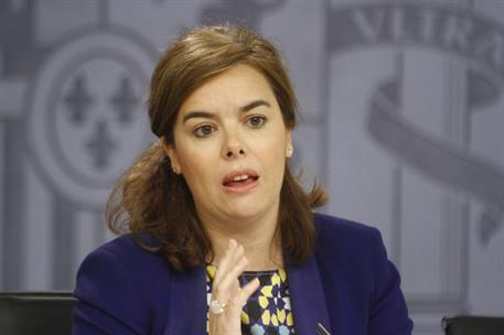 5/06/2015. Consejo de Ministros: Sáenz de Santamaría y Báñez. La vicepresidenta del Gobierno, ministra de la Presidencia y portavoz del Gobi...