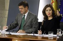 Soraya Sáenz de Santamaría y Rafael Catalá (Foto: Pool Moncloa)