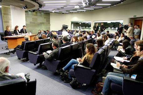 13/03/2015. Consejo de Ministros: Sáenz de Santamaría, Catalá y Pastor. La vicepresidenta del Gobierno, ministra de la Presidencia y portavo...