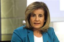 La ministra de Empleo, Fátima Báñez, en la rueda de prensa tras el Consejo de Ministros (Foto: Pool Moncloa)