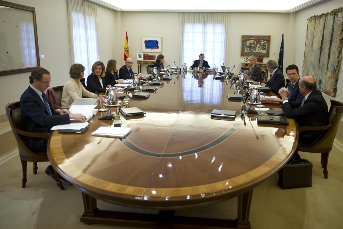 20/11/2015. Consejo de Ministros. El presidente del Gobierno, Mariano Rajoy, preside la reunión del Consejo de Ministros.
