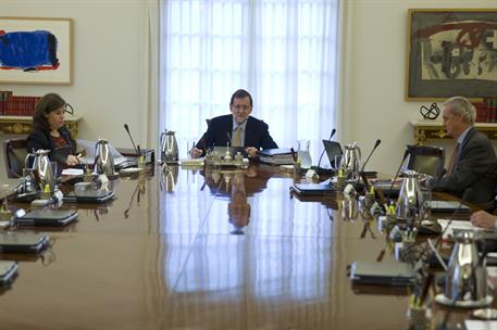 20/11/2015. Consejo de Ministros. El presidente del Gobierno, Mariano Rajoy, preside la reunión del Consejo de ministros.
