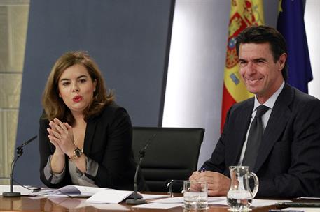 26/06/2015. Consejo de Ministros: Sáenz de Santamaría y Soria. La vicepresidenta del Gobierno, ministra de la Presidencia y portavoz del Gob...