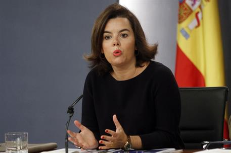 15/07/2016. Consejo de Ministros: Sáenz de Santamaría y Méndez de Vigo. La vicepresidenta del Gobierno en funciones, Soraya Sáenz de Santama...