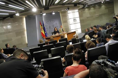 15/07/2016. Consejo de Ministros: Sáenz de Santamaría y Méndez de Vigo. La vicepresidenta del Gobierno en funciones, Soraya Sáenz de Santama...