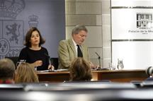 Soraya Sáenz de Santamaría y Íñigo Méndez de Vigo (Foto: Pool Moncloa)