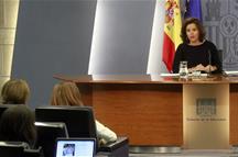 La vicepresidenta del Gobierno en funciones, Soraya Sáenz de Santamaría (Foto: Pool Moncloa)