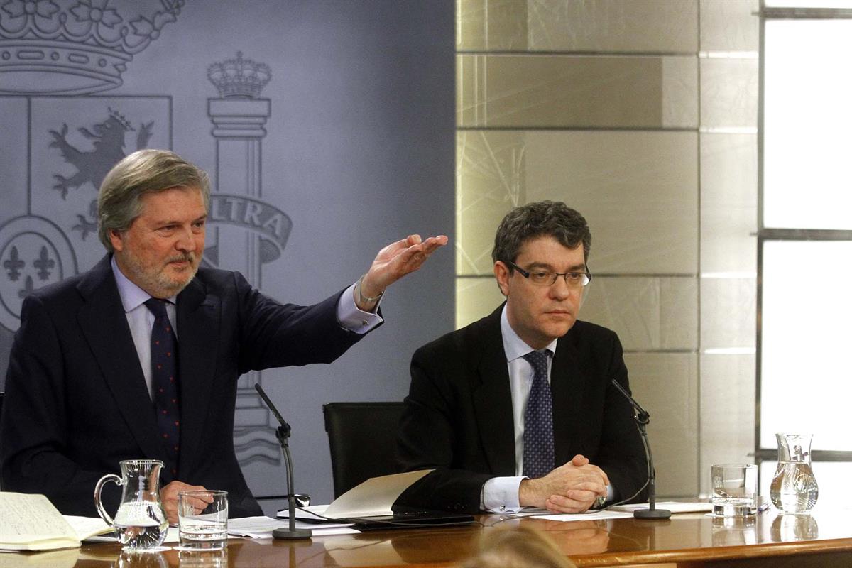 23/12/2016. Consejo de Ministros: Méndez de Vigo y Nadal. El ministro de Educación, Cultura y Deporte y portavoz del Gobierno, Íñigo Méndez ...