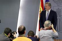 El portavoz del Gobierno, Íñigo Méndez de Vigo, tras el Consejo de Ministros (Foto: Pool Moncloa)