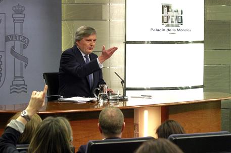 10/03/2017. Consejo de Ministros: Méndez de Vigo. El ministro de Educación, Cultura y Deporte y portavoz del Gobierno, Íñigo Méndez de Vigo,...