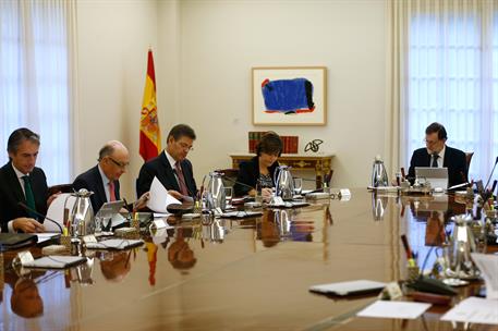 11/10/2017. Reunión extraordinaria del Consejo de Ministros. El presidente del Gobierno, Mariano Rajoy, preside en La Moncloa la reunión ext...