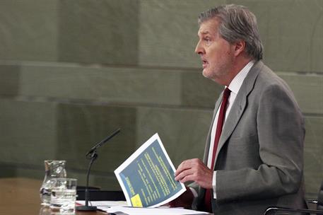 21/07/2017. Consejo de Ministros: Méndez de Vigo. El ministro de Educación, Cultura y Deporte y portavoz del Gobierno, Íñigo Méndez de Vigo,...