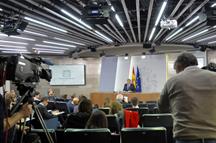 Íñigo Méndez de Vigo, en la rueda de prensa posterior al Consejo de Ministros (Foto: Pool Moncloa)